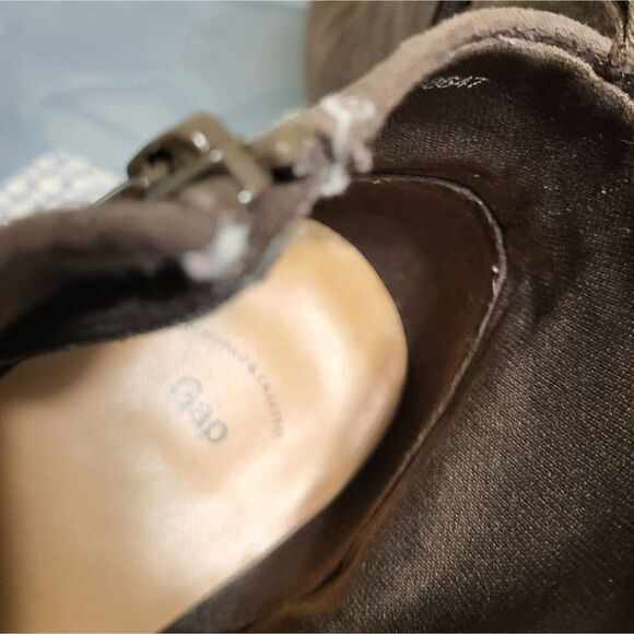 GAP Brown Suede Women's Chelsea Bootie Zipper Ankle, Size 8 - Picture 7 of 10